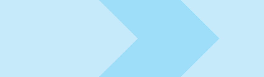 A light blue background with a chevron to the right of center that points to the right.