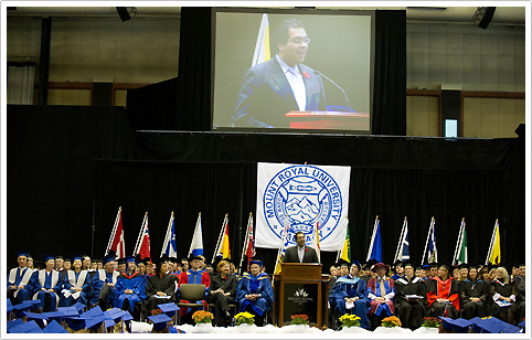 Mayor Naheed Nenshi at Fall Convocation