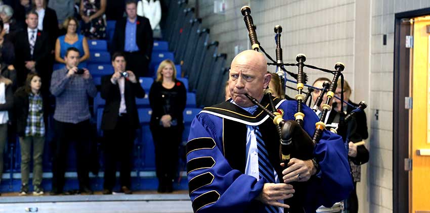 Fall 2015 Convocation - Docherty Bagpipes