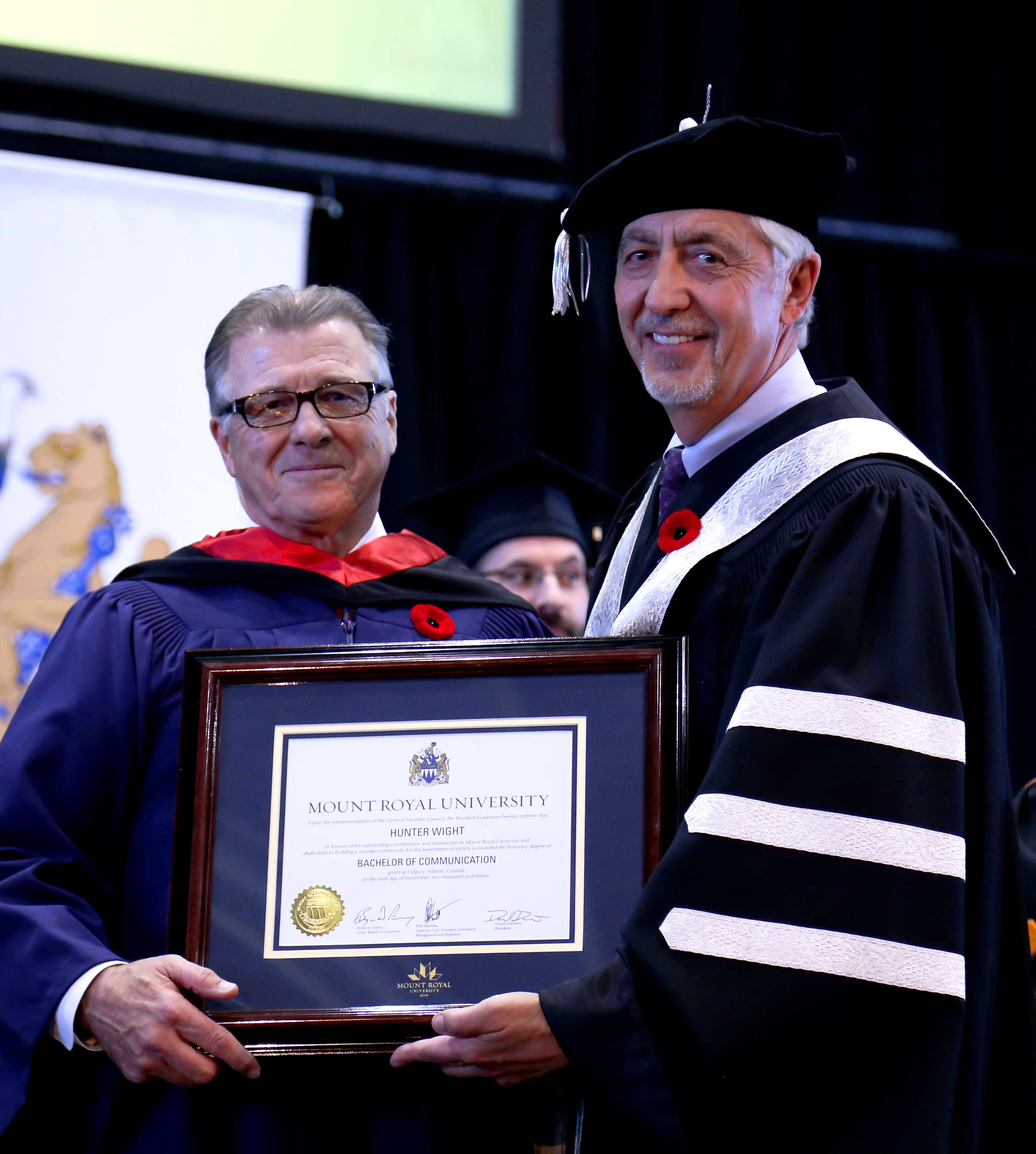 Fall 2015 Convocation - Honorary Degree