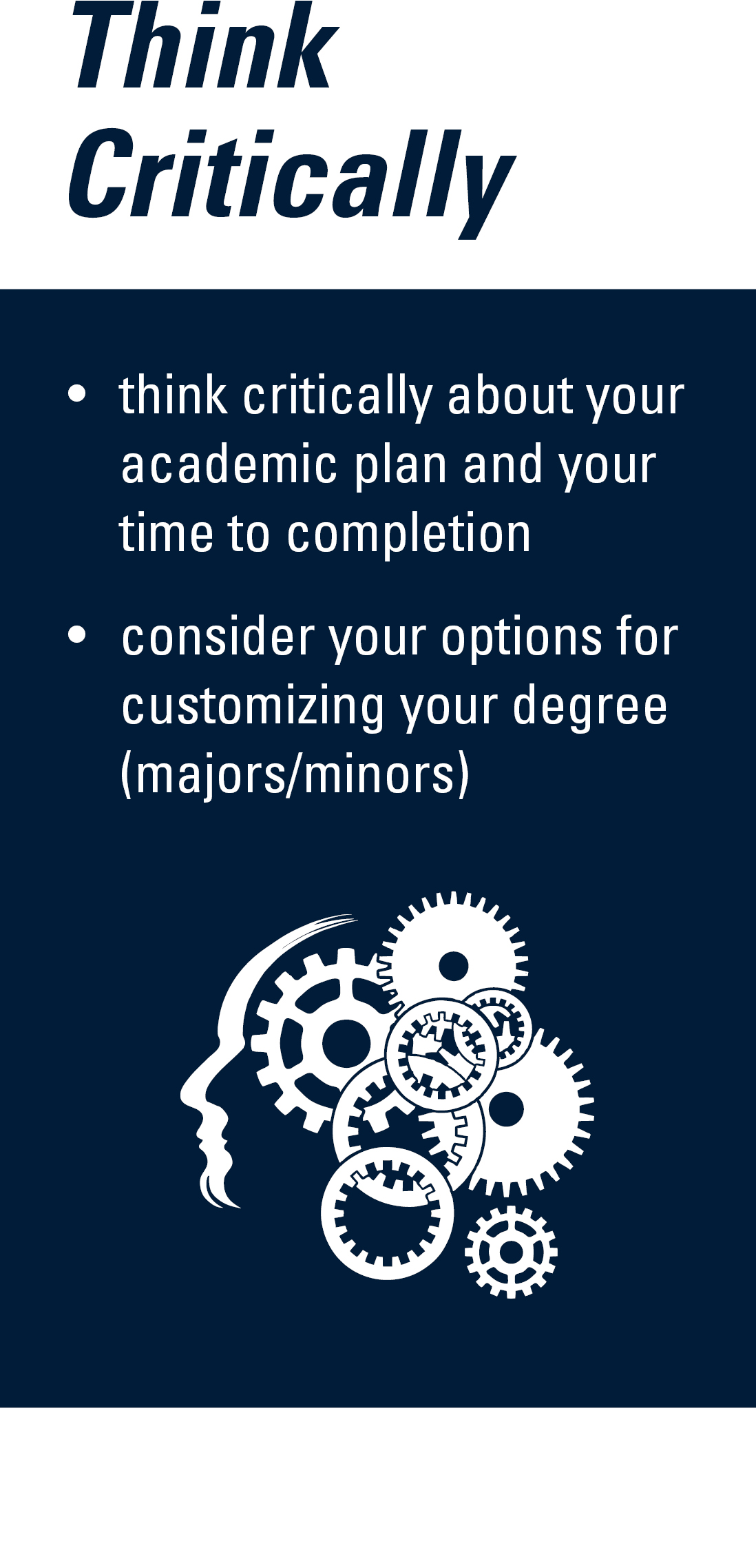 Student Responsibilities Academic Advising - Think Critically