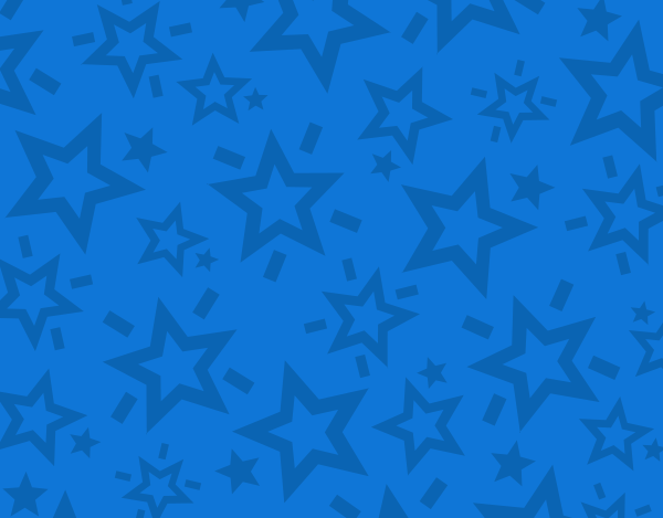 A pattern of exploding stars.
