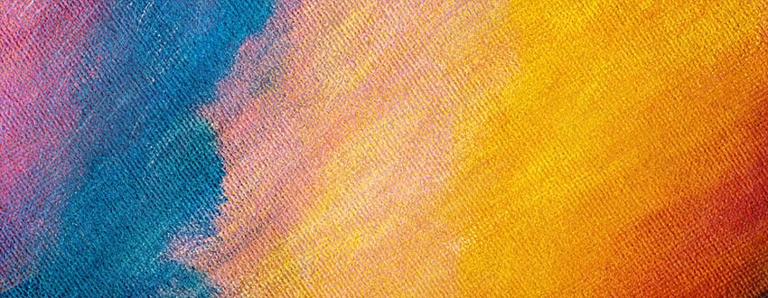 Close up photo of an abstract multicolour painting.
