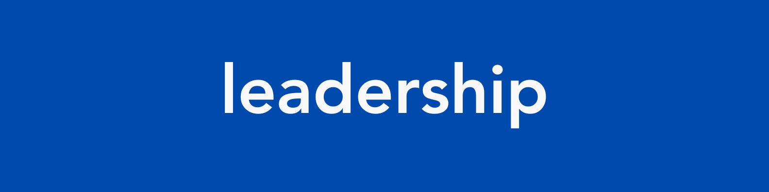 Leadership