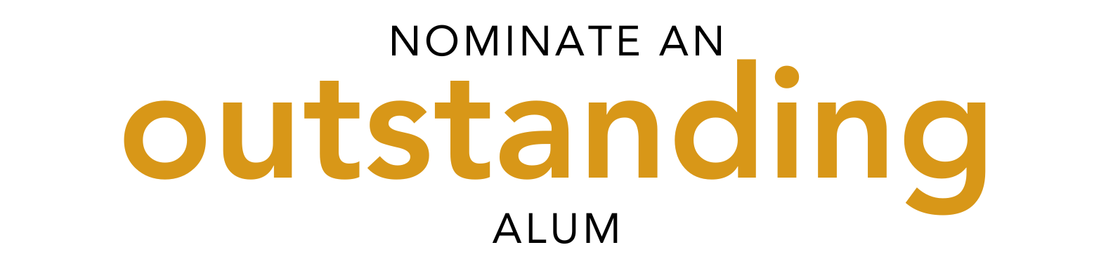 Nominate an outstanding alum