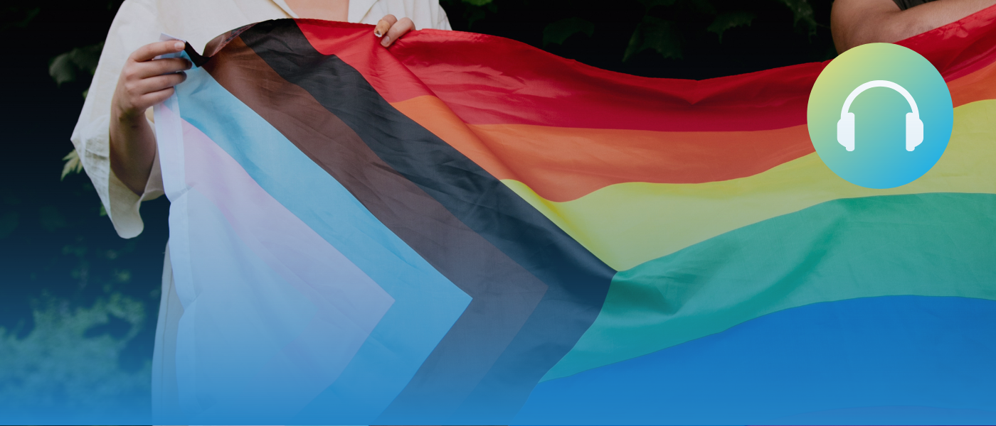 The progress pride flag.
