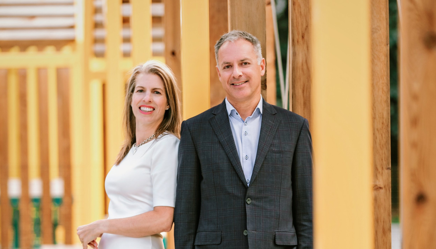 Alumna Jenn Lofgren and her business partner Shawn Gibson.