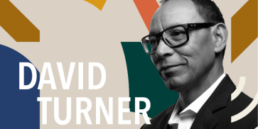 David Turner and a variety of coloured shapes.