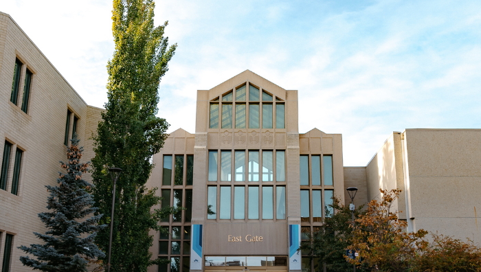 Mount Royal University's East Gate entrance.