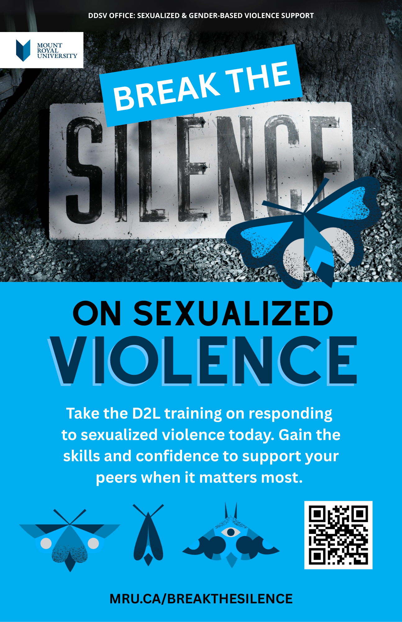 Break the Silence - link to D2L course on responding to disclosures of sexualized violence