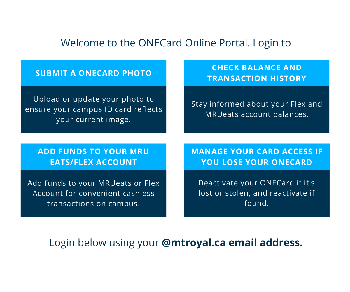 ONECard Portal Welcome