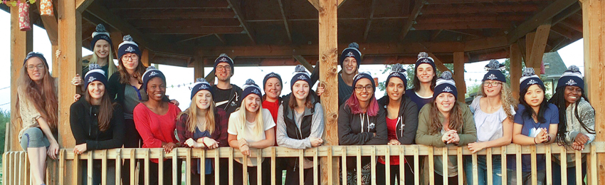 Group of students smiling