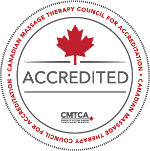 Accreditation seal for the Canadian Massage Therapy Council for Accreditation