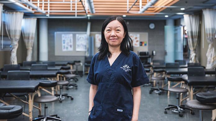 Mount Royal Massage Therapy student Nicole Dai