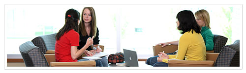 four Students at a Table