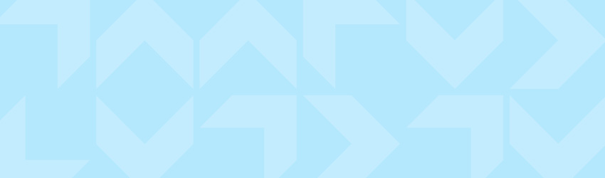 A pattern of arrow-like chevrons pointing in every which direction. The background is a pastel blue and the chevrons an even paler blue.