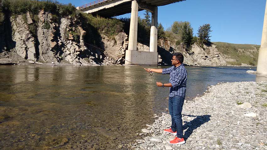 Anupam Das fishing