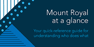 Mount Royal at a glance: your quick-reference guide for understanding who does what