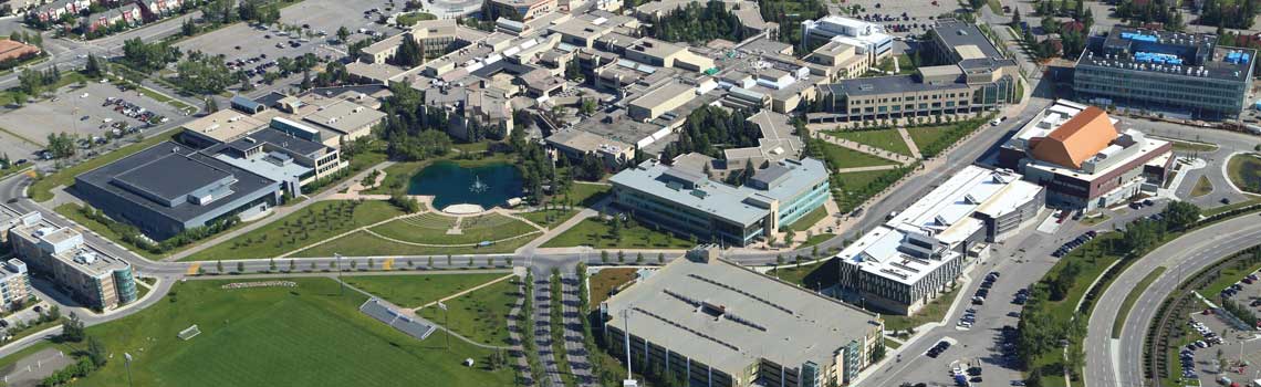 An aerial shot of campus in Summer 2016