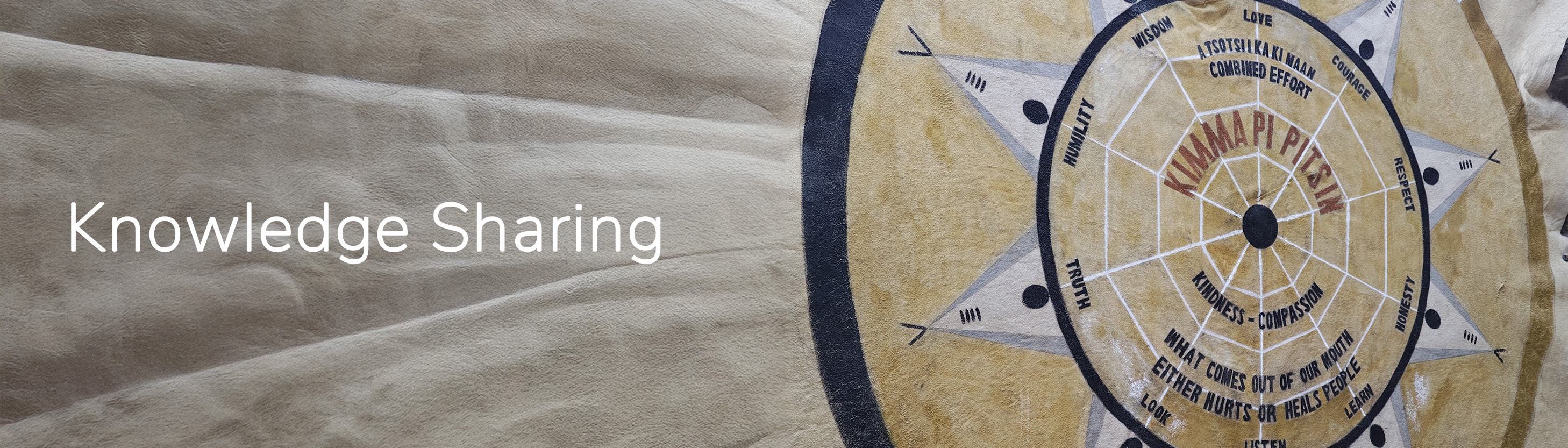 buffalo robe with the title knowledge sharing