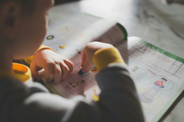 Child writing