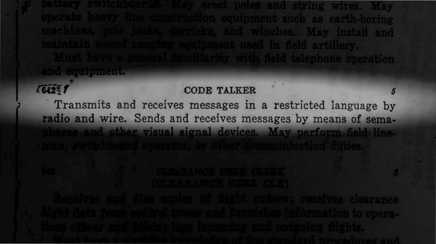 Short Film Cree Code Talker