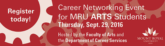 MRU Arts Students Networking Event