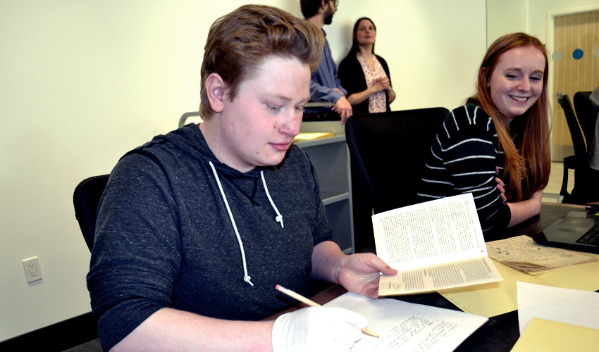 Connor Mullins, a second-year student majoring in history