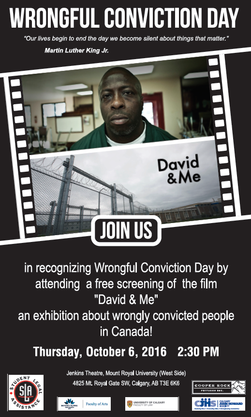 Wrongful Conviction Poster