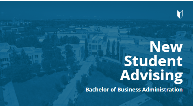 BBA New Student Advising Title Slide