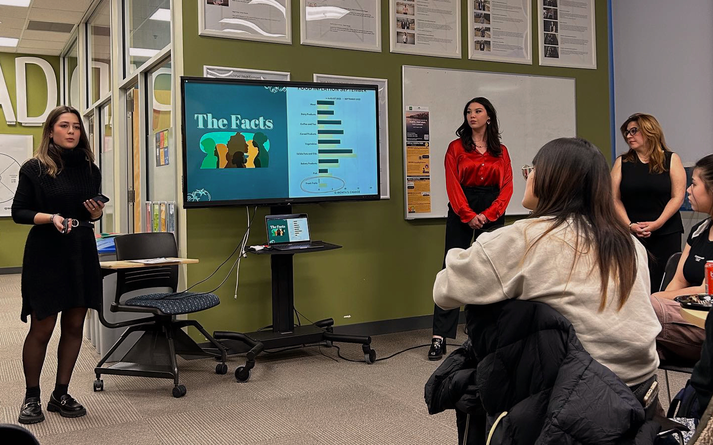 Fresh Routes team presenting their ideas at Innovation Sprint