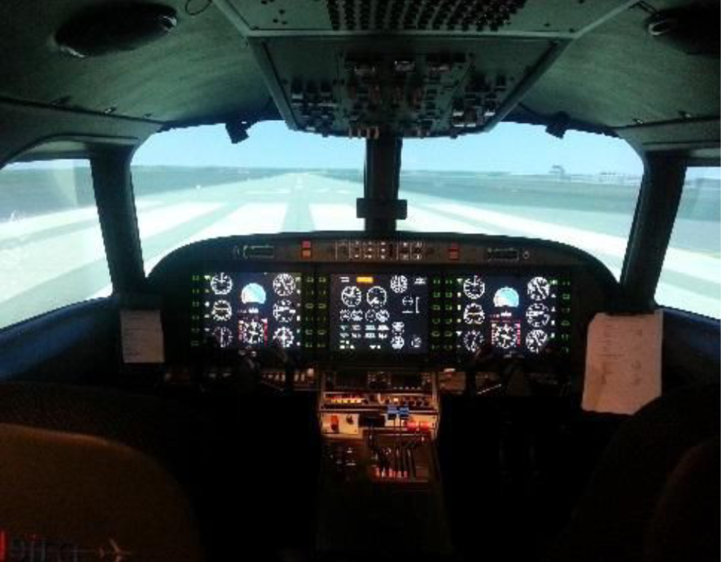 Interior of the Alsim ALX 20 simulator