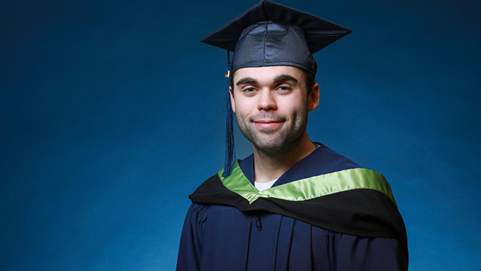 Sport and recreation graduate Riley Varhaug