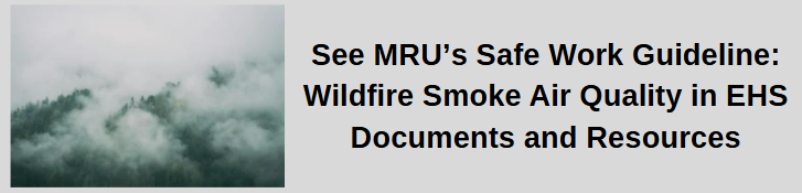 MRU's wildfire smoke
