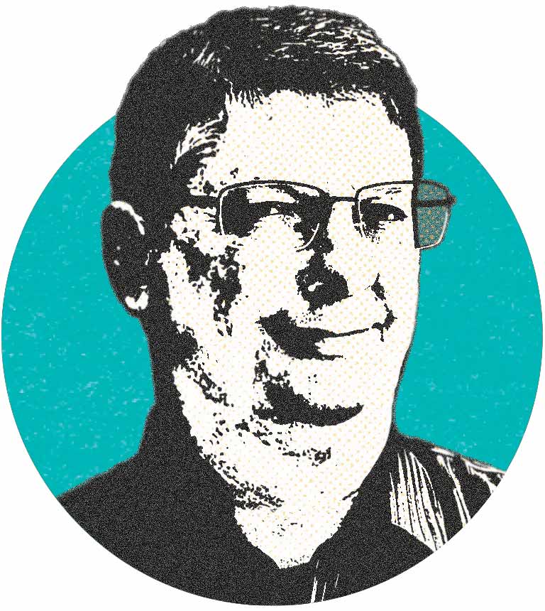 Stylized image of professor David Hyttenrauch, PhD.