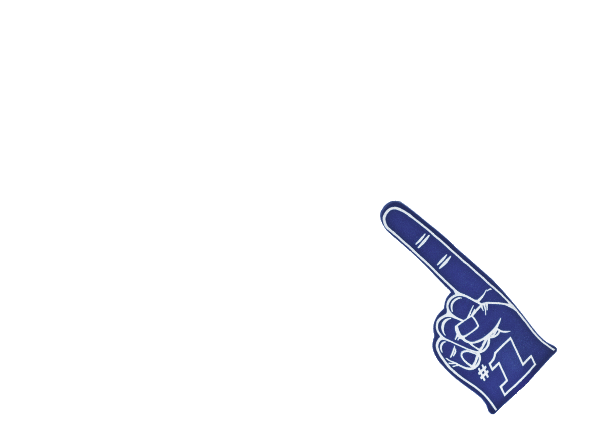 A foam finger.