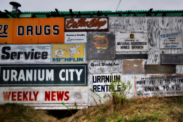 Street Signs Hieroglyphs of the Moderns, Uranium City