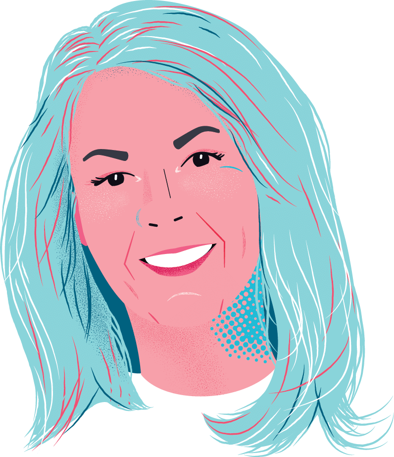 Stylized illustration of Tammy Sherrow