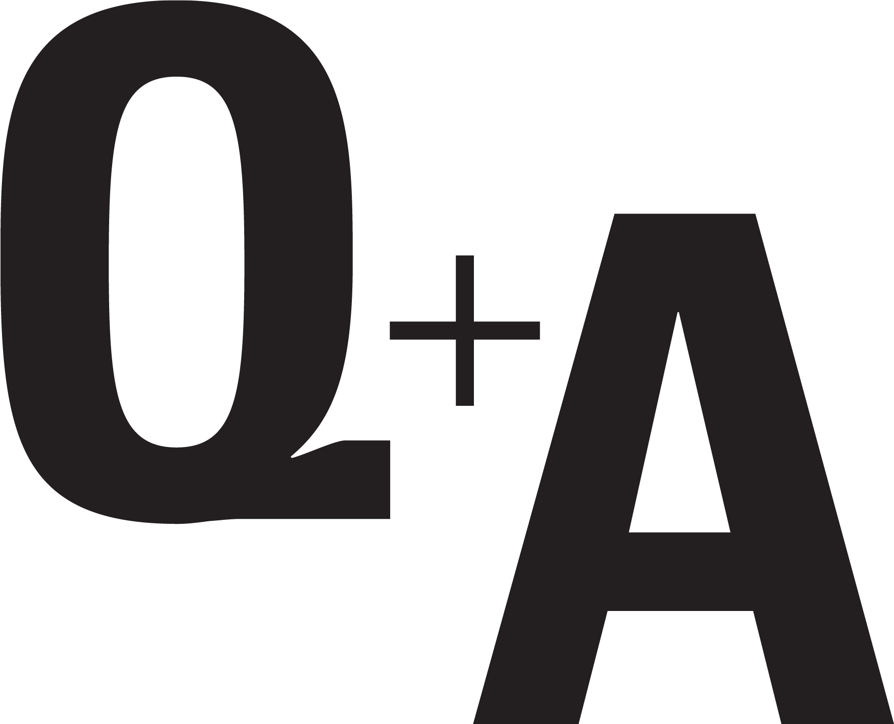 The letters Q+A