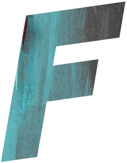 A styleized letter F