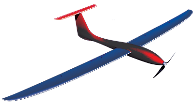 A drone shaped like a plane