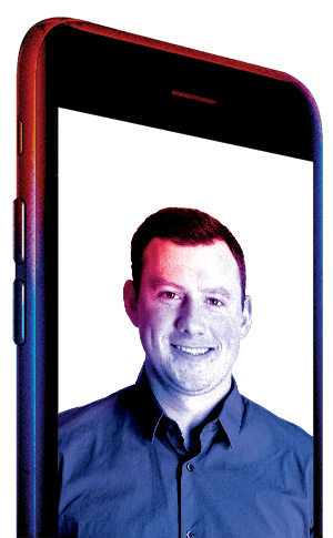 Brendan Koch on an iPhone screen