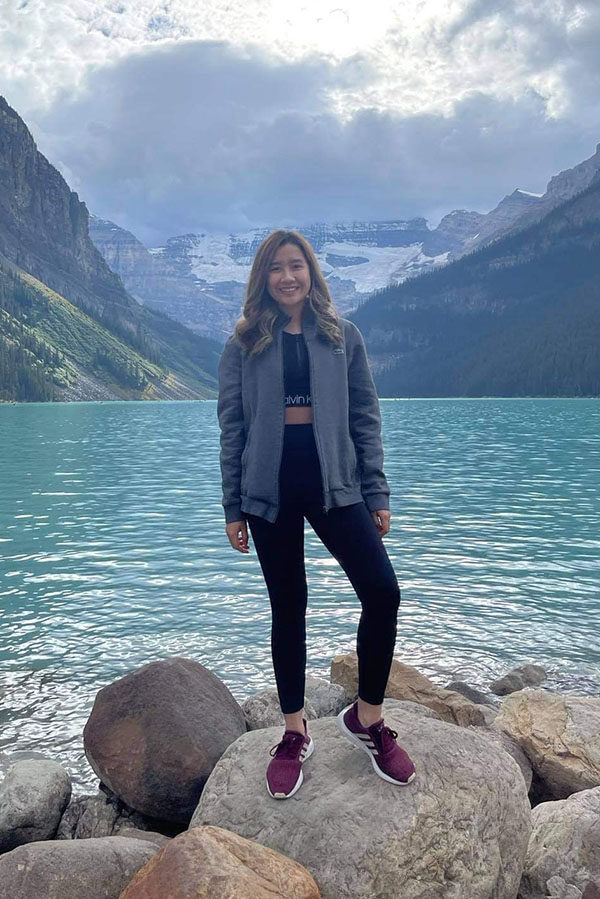 Nina Petinglay in the Rocky Mountains