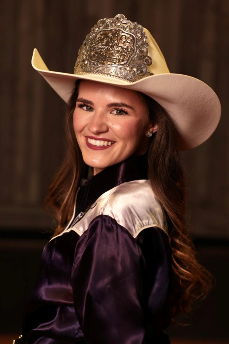Breanna Correia in Western attire in her role as 2025 Calgary Stampede Princess.