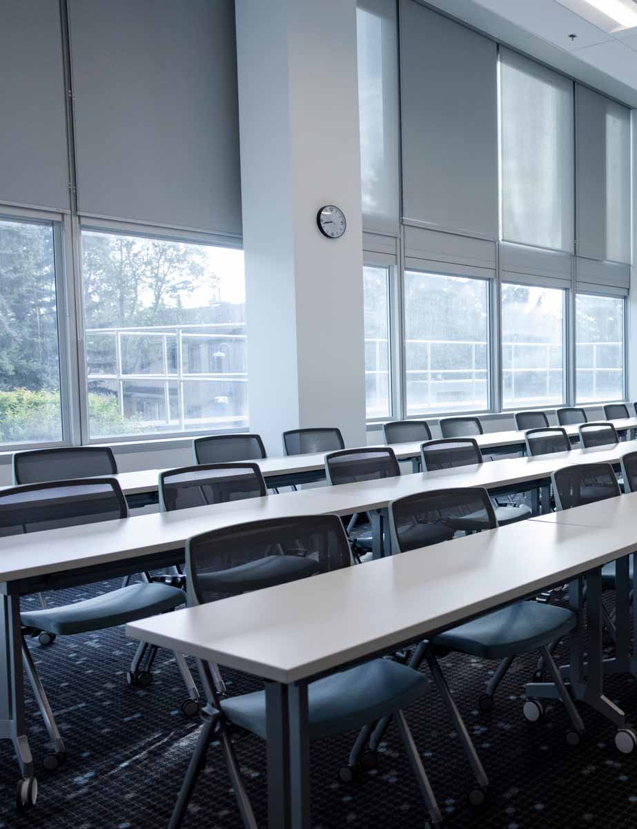 Photo of a modern classroom.