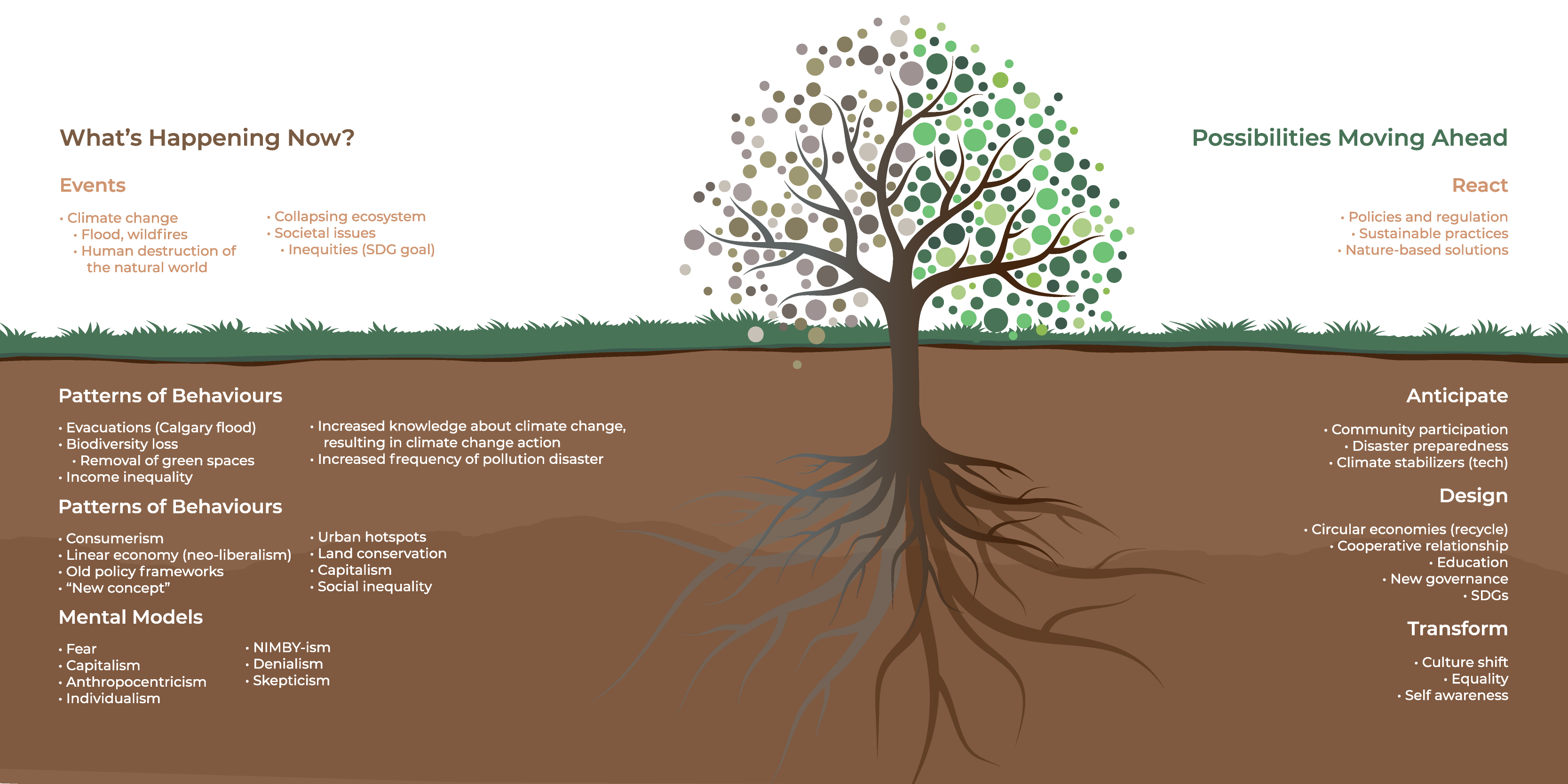 A Tree Model Representing the Various Layers of Climate Change