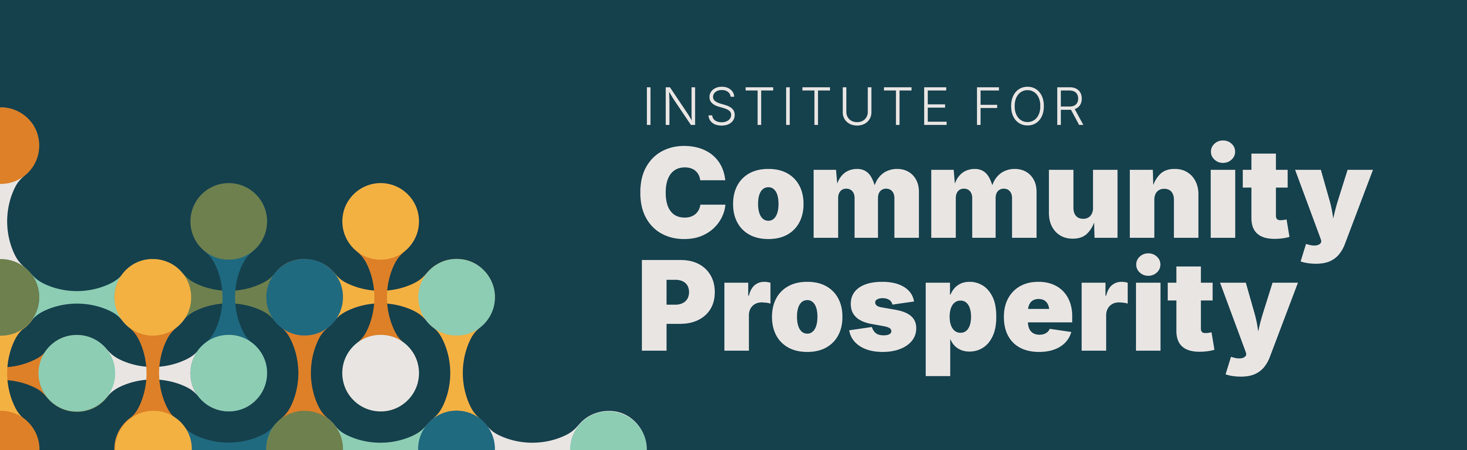 Home page banner of the Institute for Community Prosperity