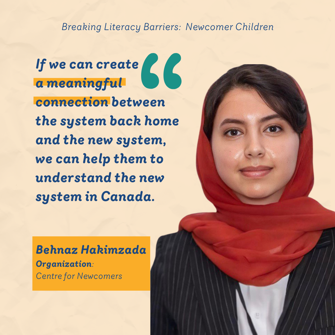 Solution Team 2: Power and Inclusion of Newcomer Children Behnaz Hakimzada from Centre for Newcomers