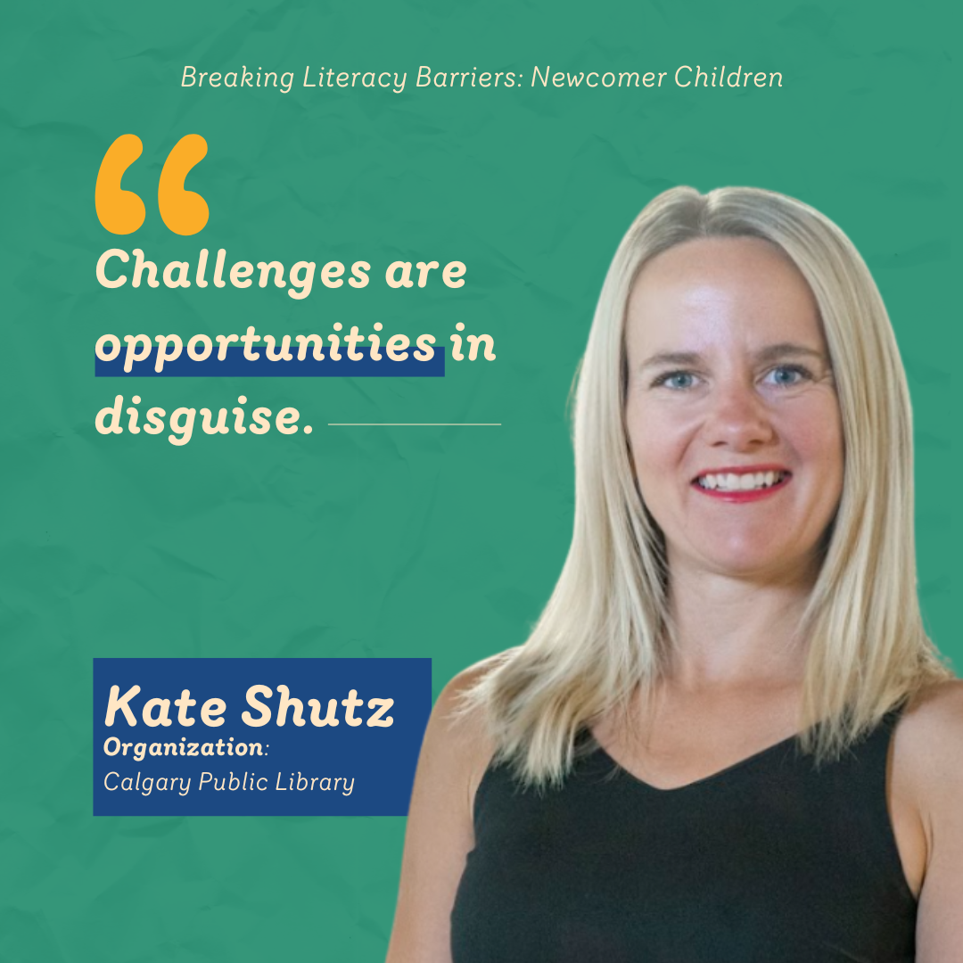 Solution Team 2: Power and Inclusion of Newcomer Children Kate Shutz from Calgary Public Library