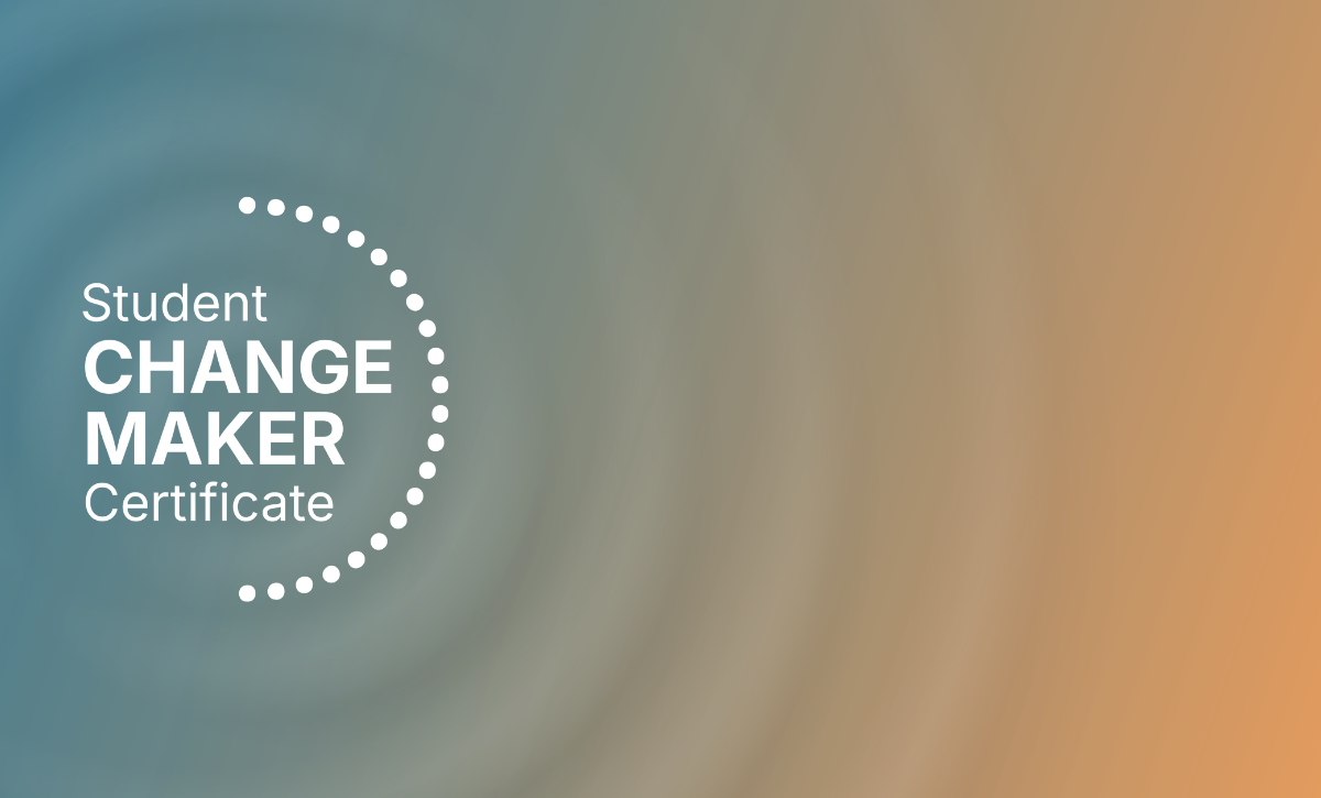 Student Changemaker Certificate branded banner preview